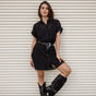 

Robe chemise Femme Raffia Leaf Lace black | Freeman T. Porter