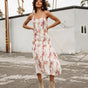 

Langes Kleid Frau Reeda Desert Tie & Dye egret | Freeman T. Porter
