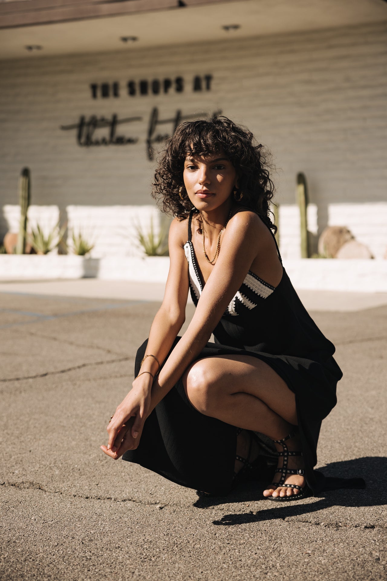 

Crochet detail dress Woman Rwany Crochet black | Freeman T. Porter