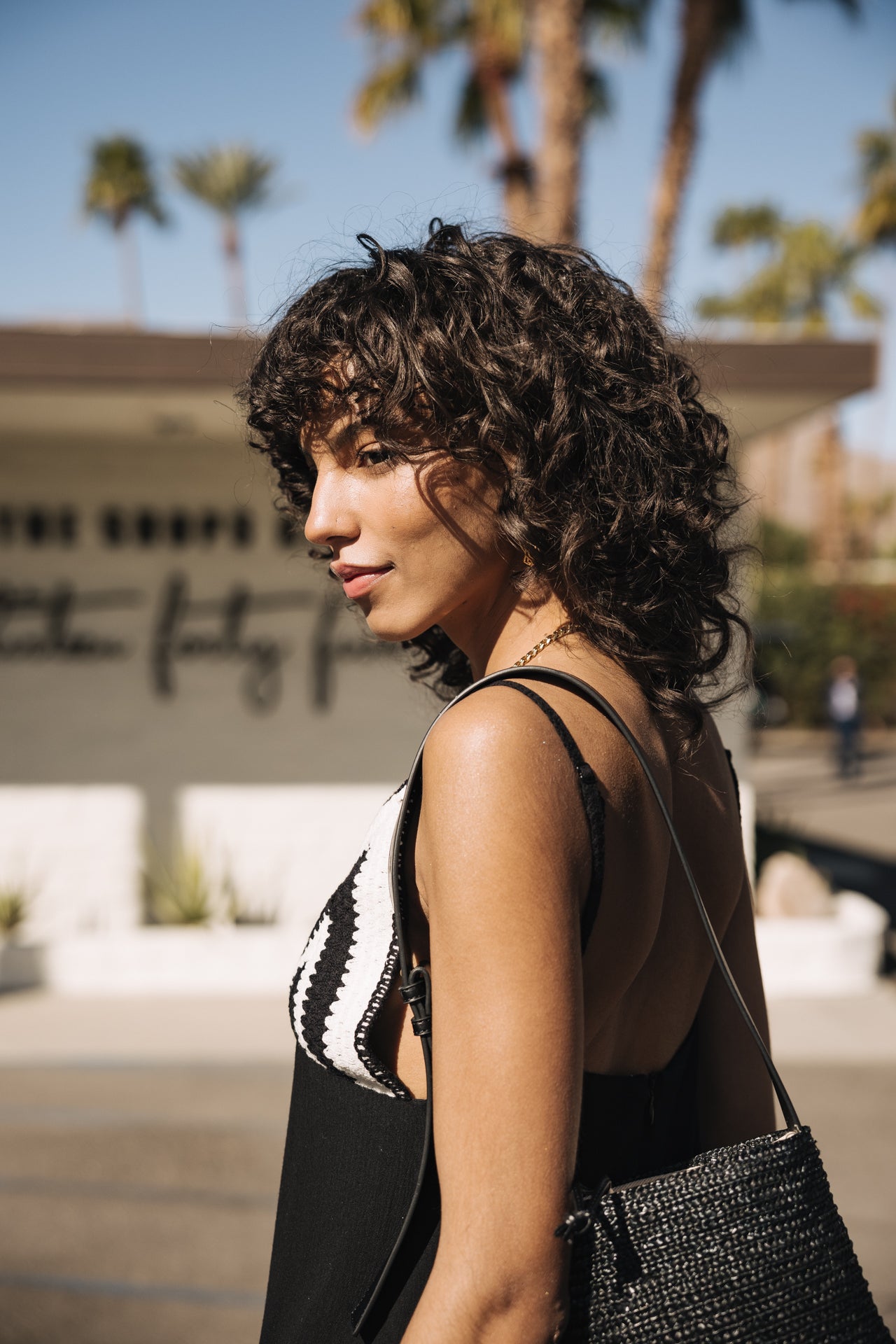 

Crochet detail dress Woman Rwany Crochet black | Freeman T. Porter