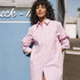 

Loose shirt dress Woman Restine Pink Stripes pink | Freeman T. Porter
