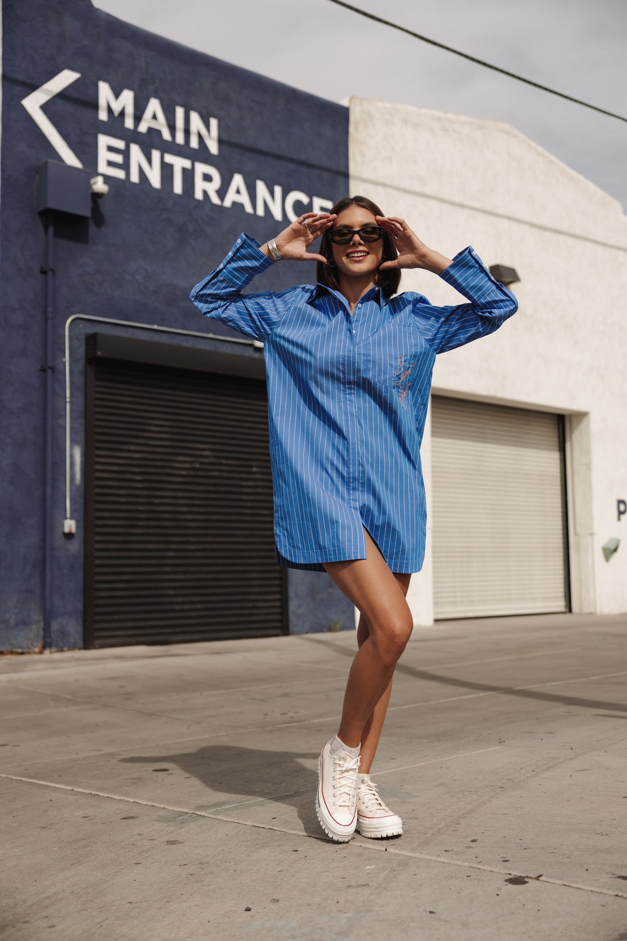 

Hemdkleid loose Frau Restine Boyfriend granada sky | Freeman T. Porter
