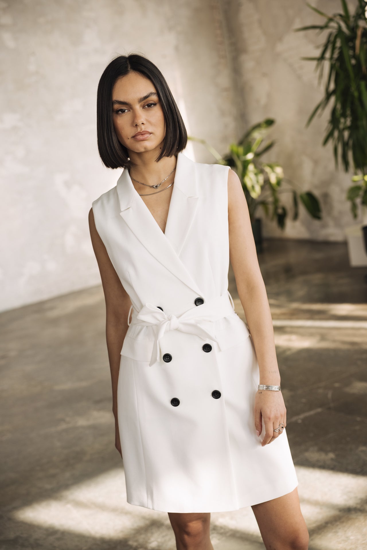 

Vestido blazer Mujer Ranitina Plain white | Freeman T. Porter