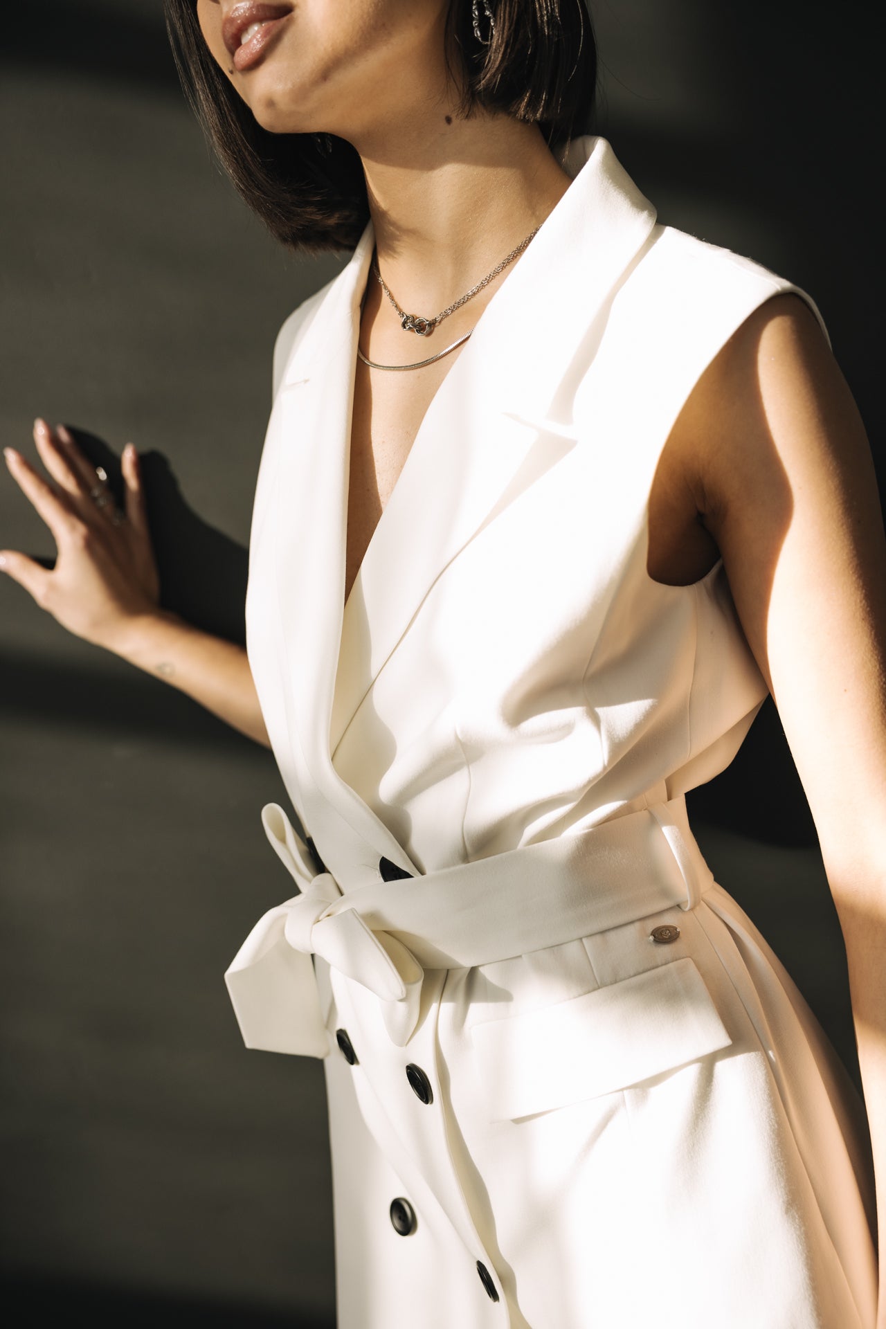 

Vestido blazer Mujer Ranitina Plain white | Freeman T. Porter