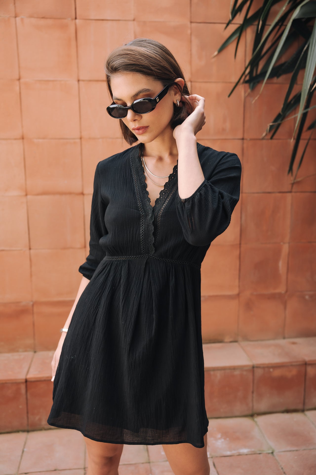 

Robe courte Femme Rudgy Plain black | Freeman T. Porter