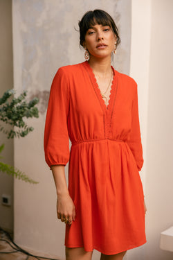 

Robe courte Femme Rudgy Plain grenadine | Freeman T. Porter