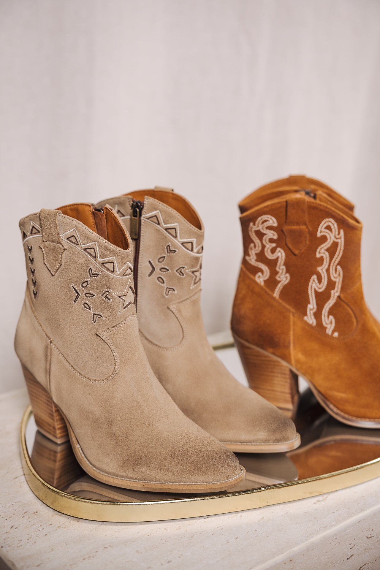 

Suede boots Woman Luana Suede Cut mushroom | Freeman T. Porter
