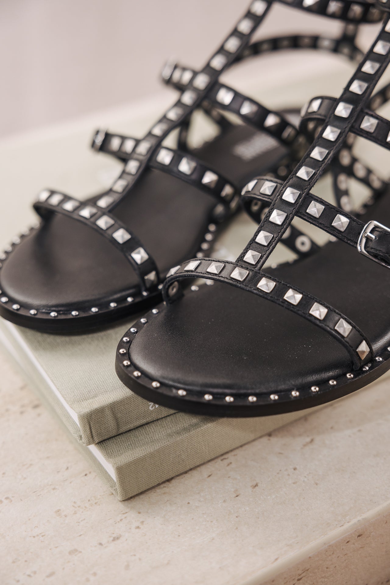 

Studded sandals Woman Pruni black | Freeman T. Porter