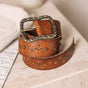 

Leather belt Woman Floralia tan | Freeman T. Porter