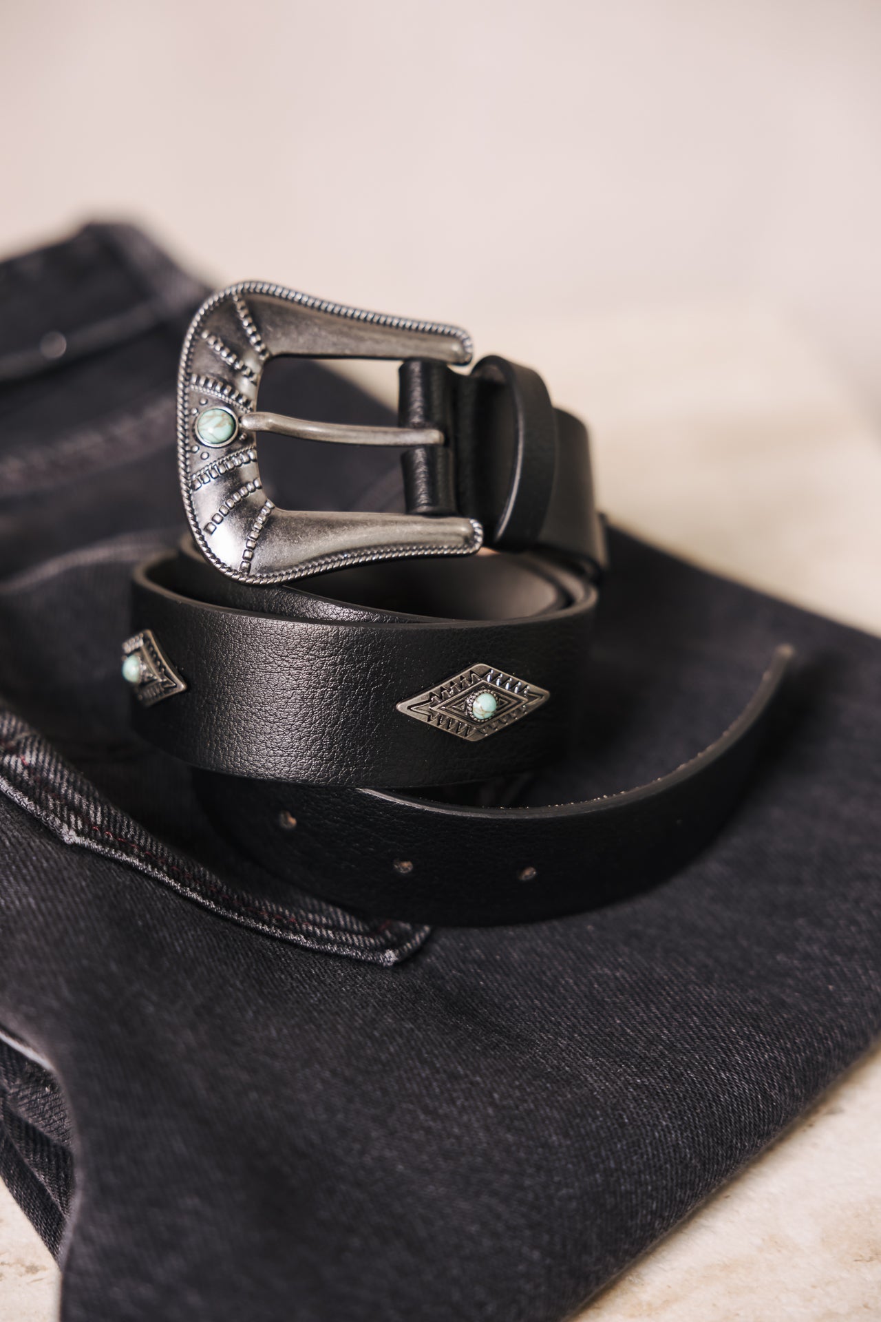 

Leather belt Woman Jayla black | Freeman T. Porter