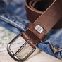 

Leather belt Men Axen brown | Freeman T. Porter
