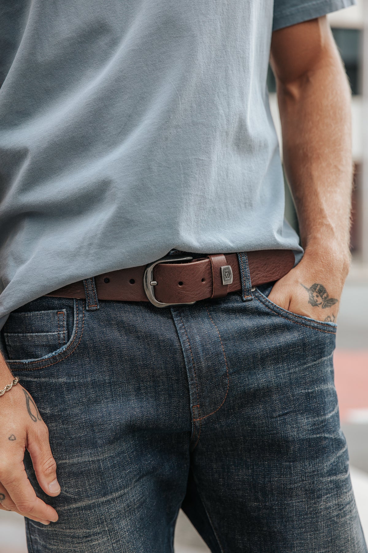
              

Ceinture en cuir Homme Axen brown | Freeman T. Porter
            
