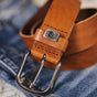 

Leather belt Men Axen tan | Freeman T. Porter