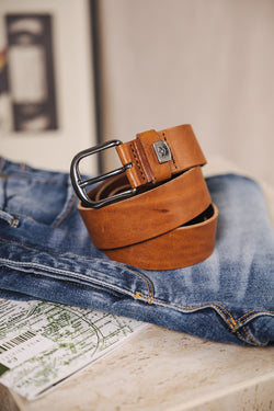 

Ledergürtel Herren Axen tan | Freeman T. Porter