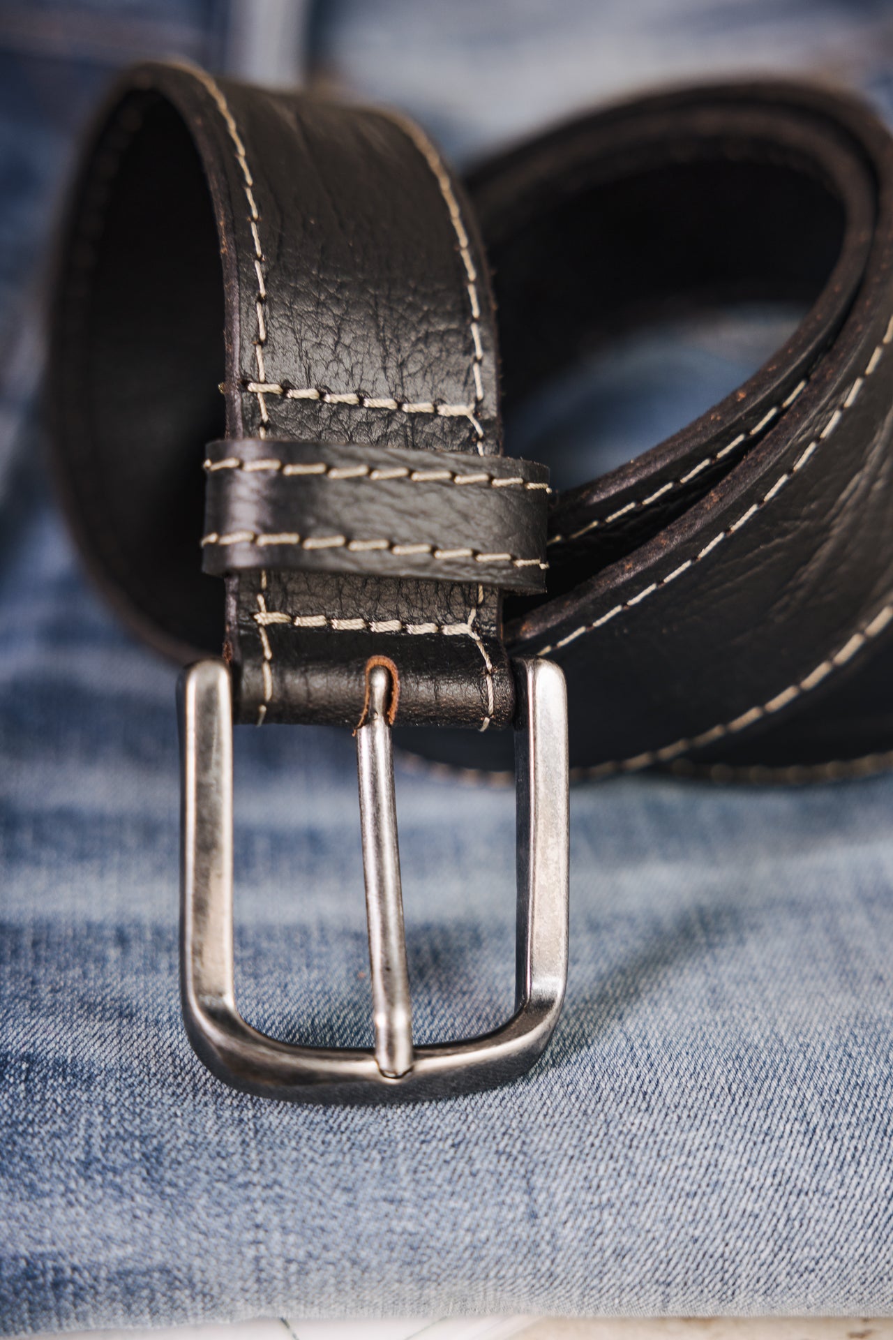 

Ledergürtel Mann Shilo black | Freeman T. Porter