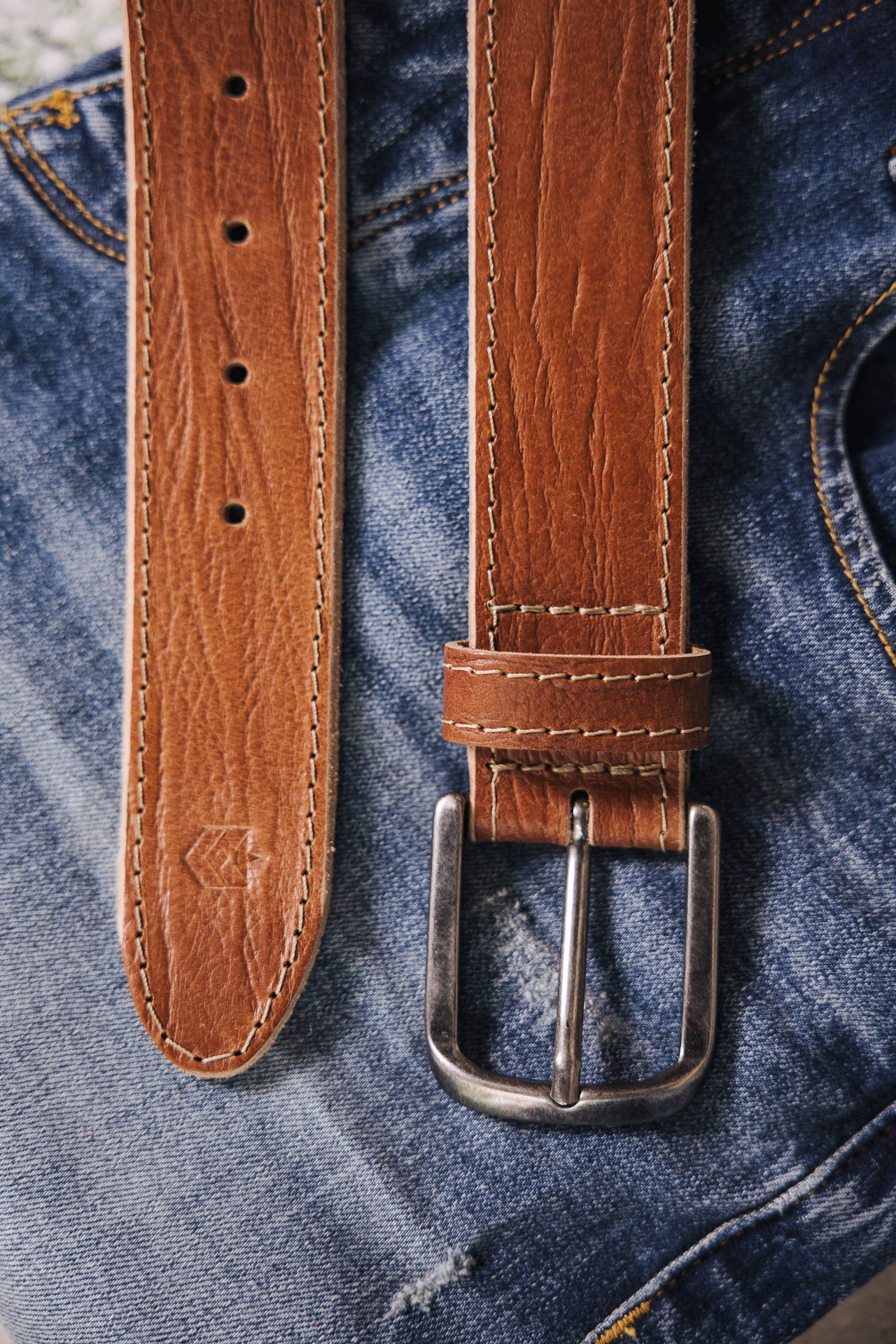 

Cinturón de cuero Hombres Shilo cognac | Freeman T. Porter