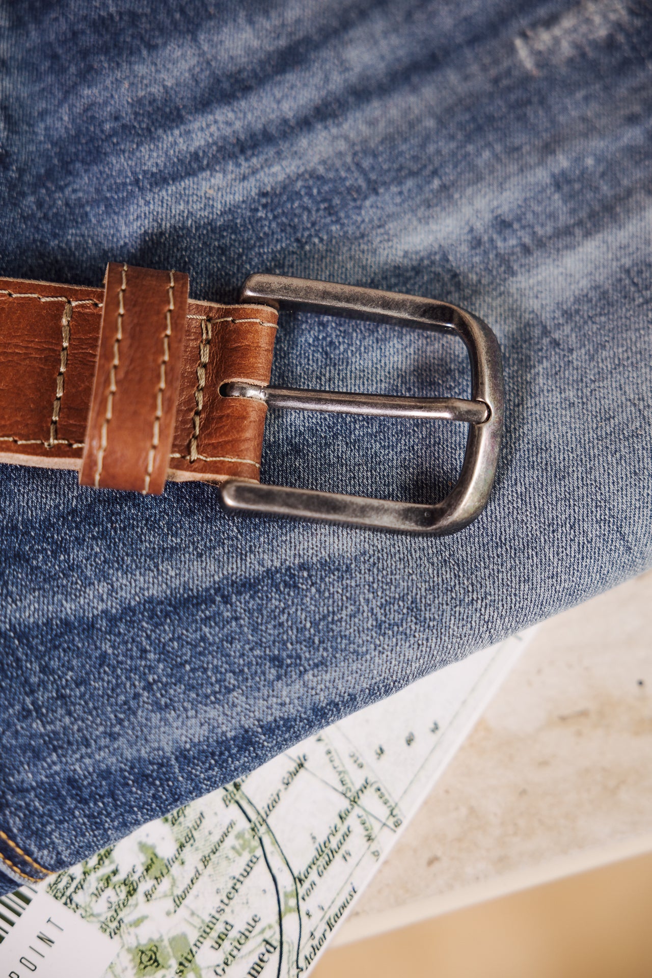 

Cinturón de cuero Hombres Shilo cognac | Freeman T. Porter