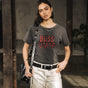 

Printed rhinestone T-shirt Woman Suria Bliss Legend carbone | Freeman T. Porter