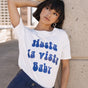 

Printed T-shirt Woman Suria Hasta La Vista Glitter white | Freeman T. Porter