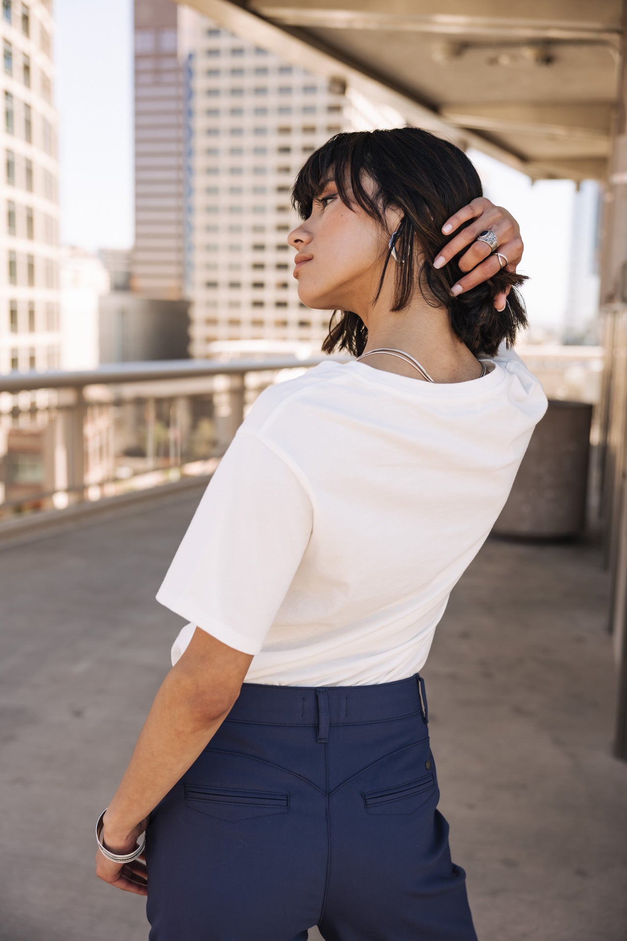 
              

T-shirt imprimé Femme Suria Hasta La Vista Glitter white | Freeman T. Porter
            