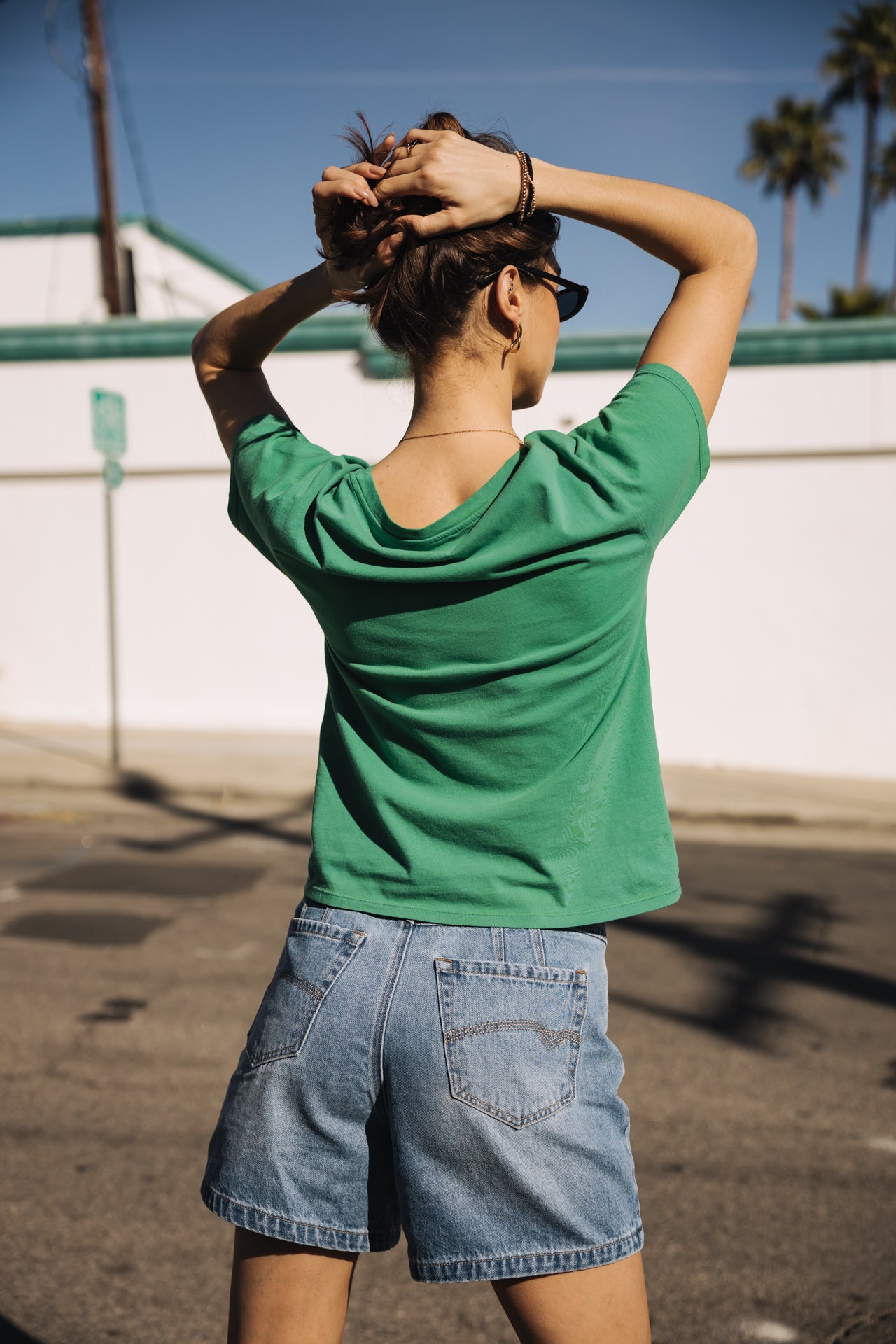 
              

T-shirt imprimé Femme Suria Hasta La Vista Glitter deep mint | Freeman T. Porter
            