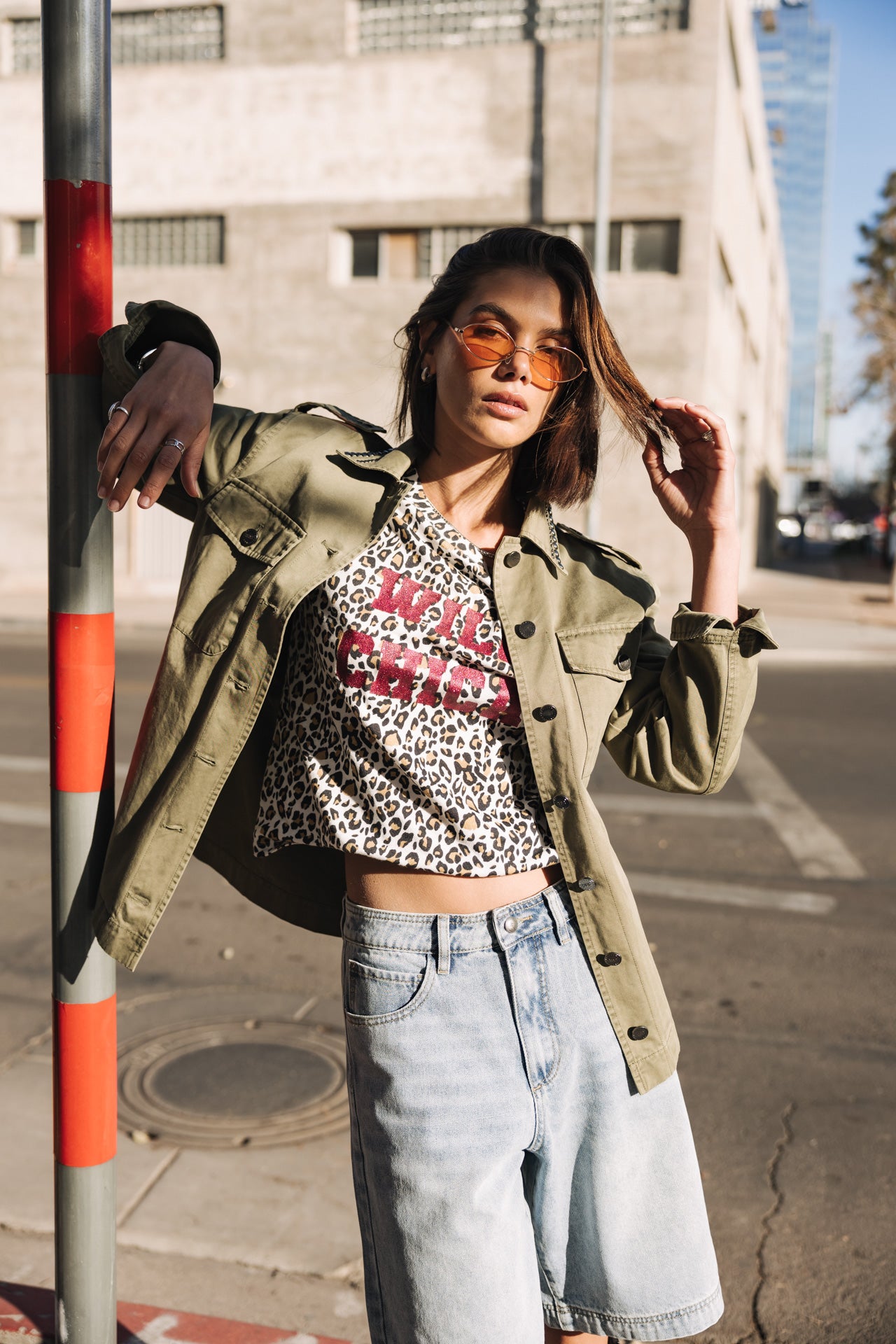 

Camiseta estampada Mujer Suria Leo Glitter off white | Freeman T. Porter