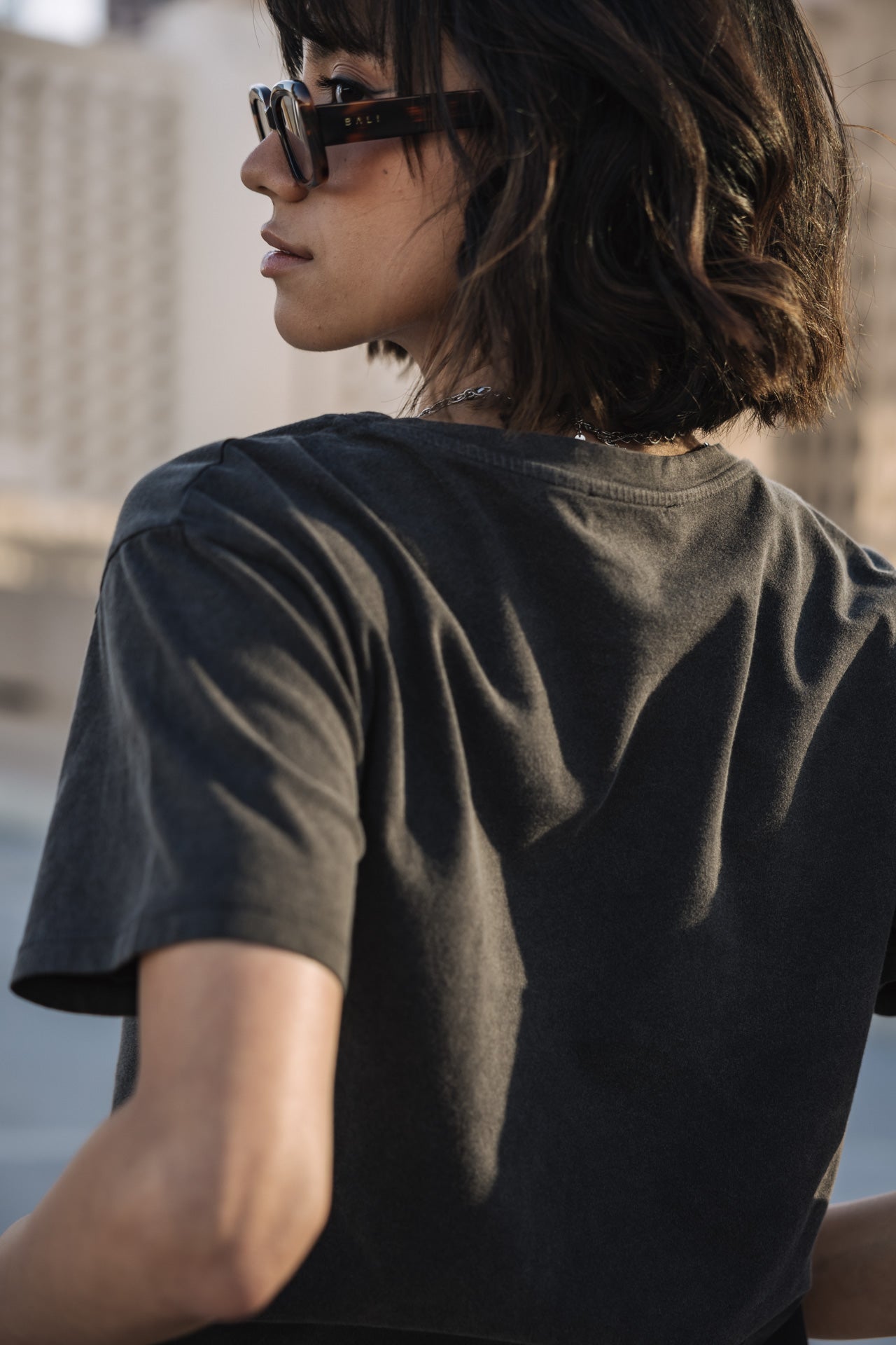 

Printed T-shirt Woman Suria Wild Chica Foil vintage black | Freeman T. Porter