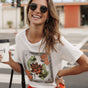 

Printed T-shirt Woman Suria Carpe Koi off white | Freeman T. Porter