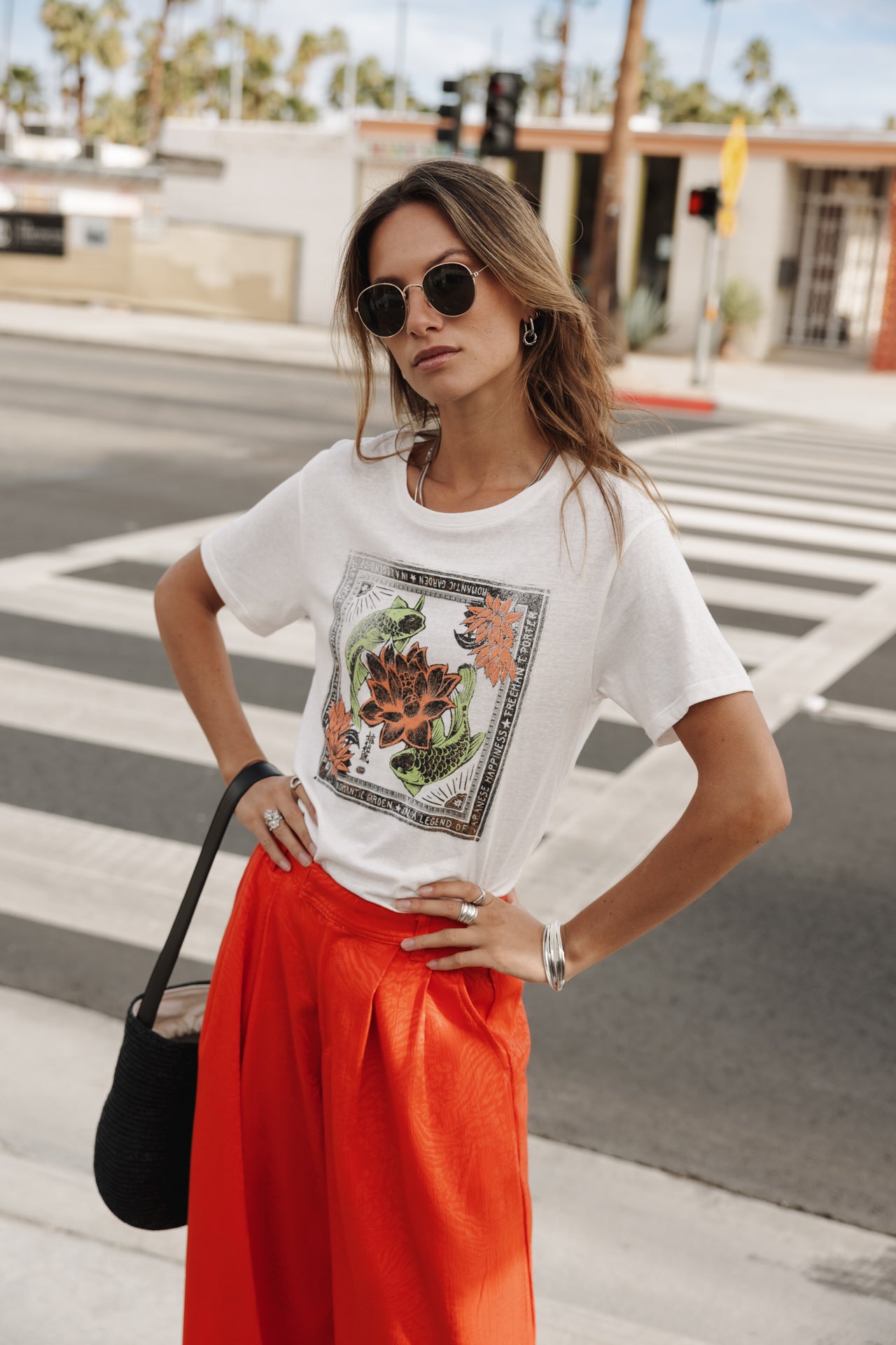 

Camiseta estampada Mujer Suria Carpe Koi off white | Freeman T. Porter