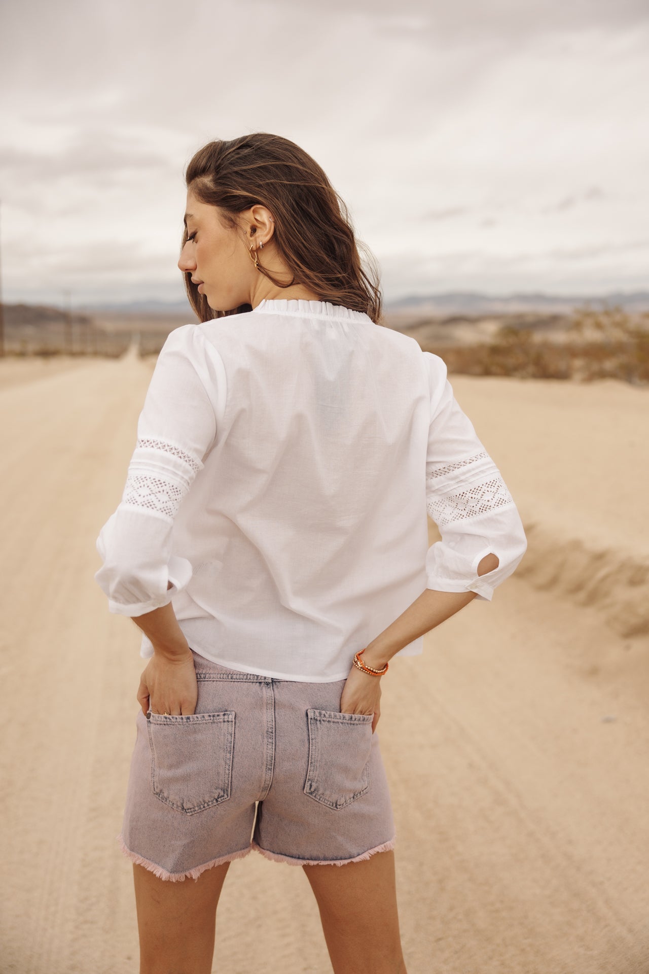 
              

Lace blouse Woman Brune white | Freeman T. Porter
            
