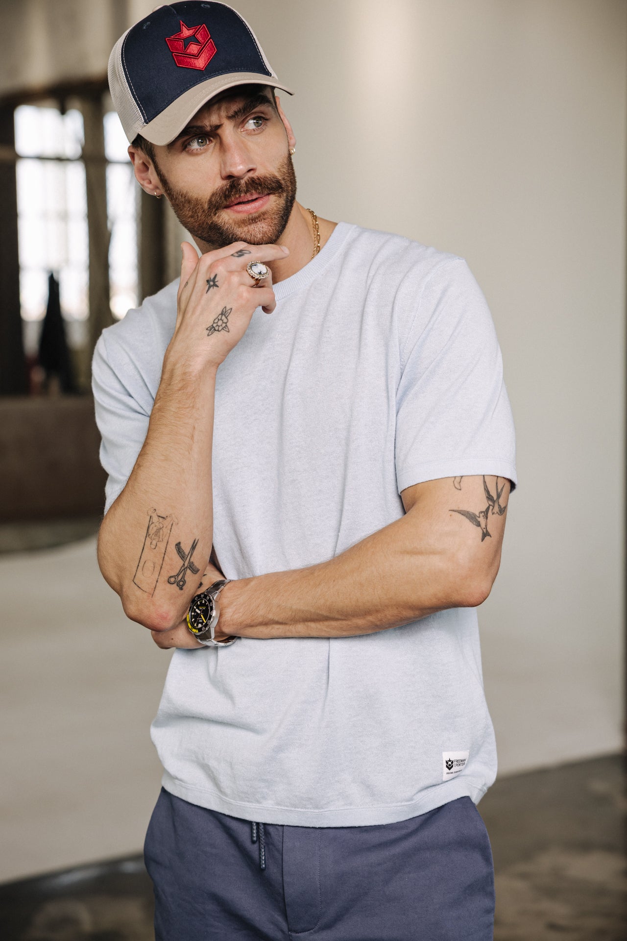 

Camiseta oversize Hombres Octave Argos skyway | Freeman T. Porter