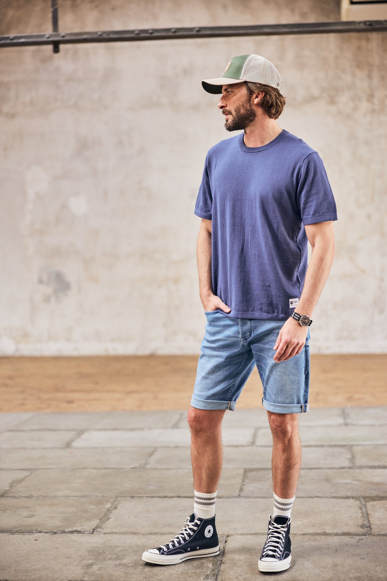 

T-shirt oversize Homme Octave Argos vintage indigo | Freeman T. Porter
