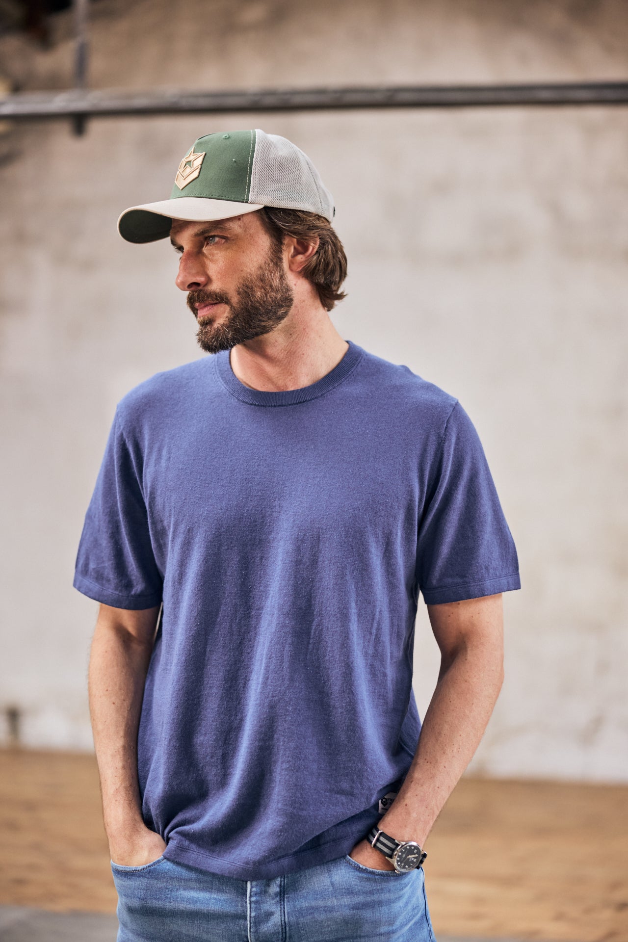 

T-shirt oversize Homme Octave Argos vintage indigo | Freeman T. Porter