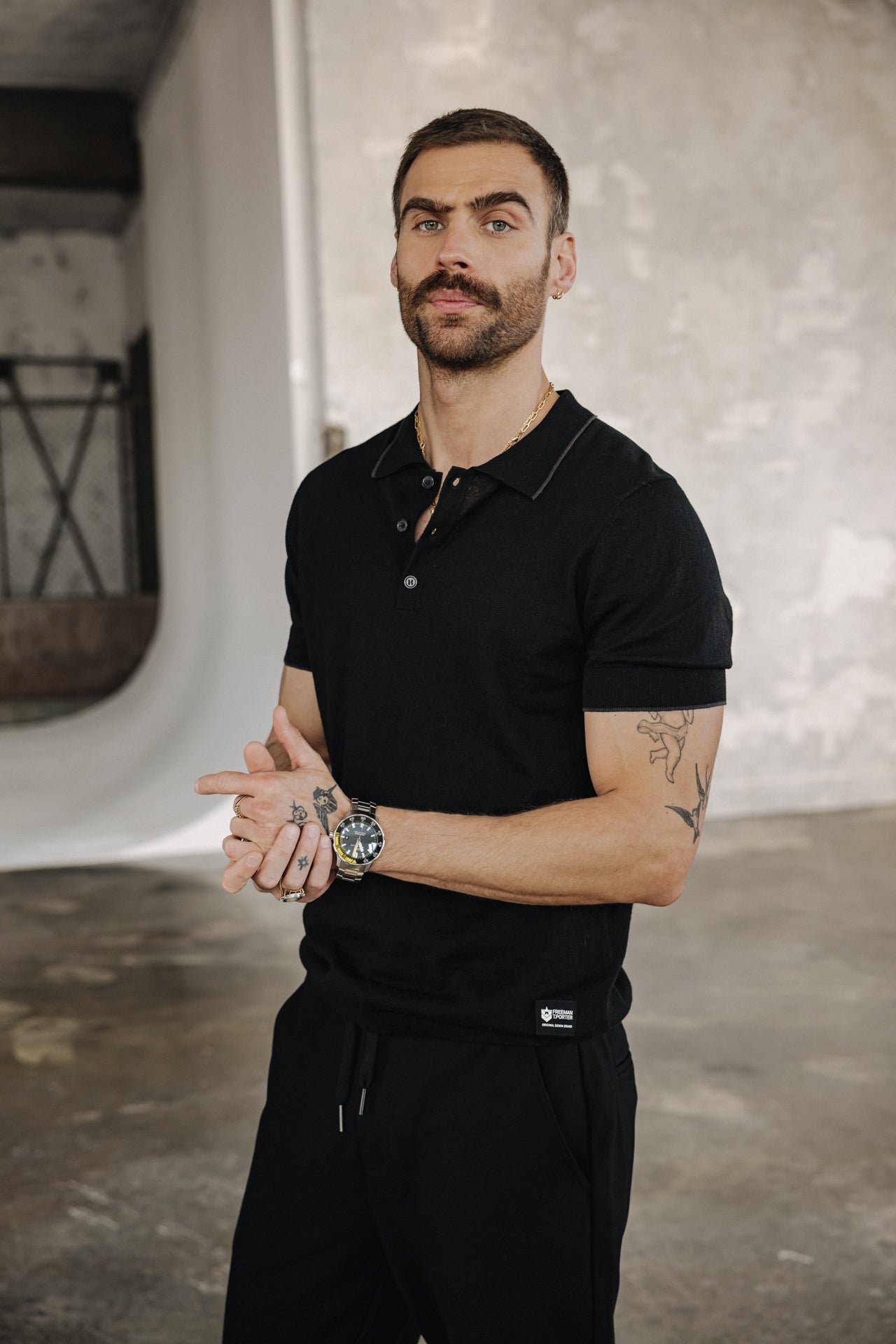 

Polo-Shirt Mann Mike Argos black | Freeman T. Porter