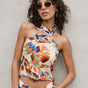 

Crossed halter Woman Olivia Parrot irish cream | Freeman T. Porter