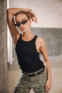 

Débardeur Femme Dorine Rib black | Freeman T. Porter