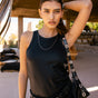 

Débardeur lamé Femme Dorine Foiled black | Freeman T. Porter