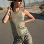 

Camiseta de tirantes lamé Mujer Dorine Foiled sage | Freeman T. Porter