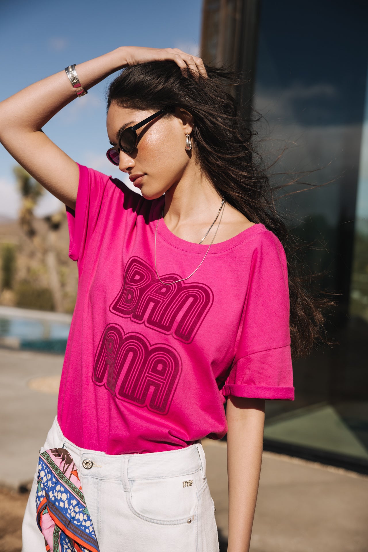   
            

T-shirt imprimé Femme Tomia Banana fushia red | Freeman T. Porter
          