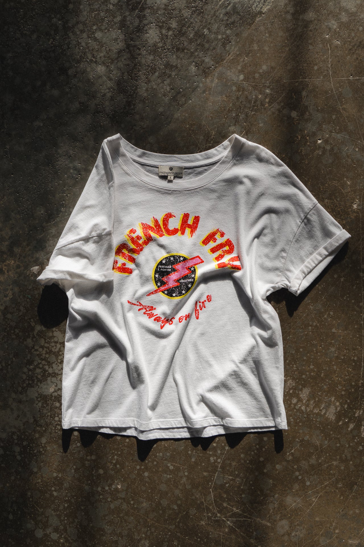 

Printed T-shirt Woman Tomia French Fry white | Freeman T. Porter
