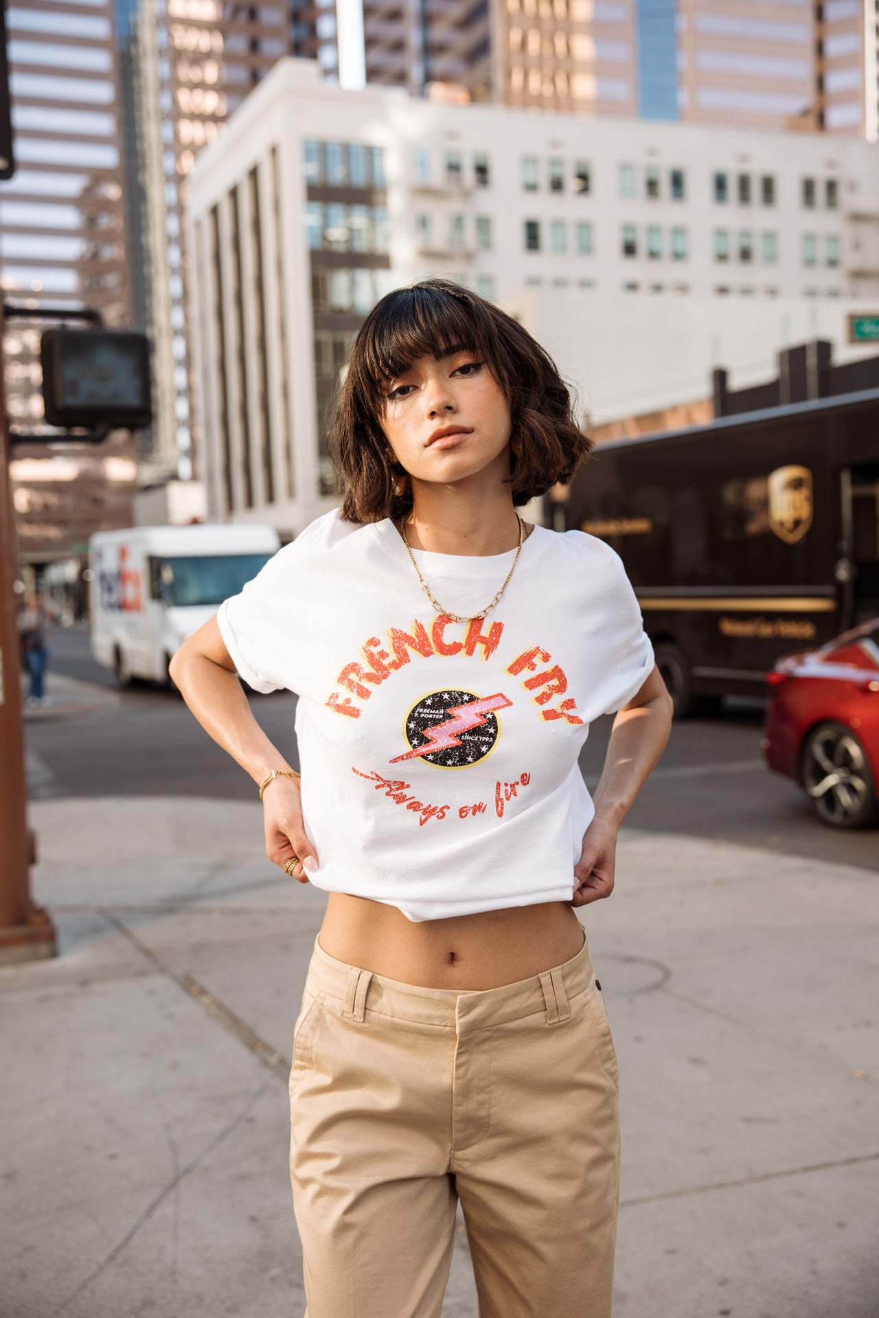   
            

T-shirt imprimé Femme Tomia French Fry white | Freeman T. Porter
          