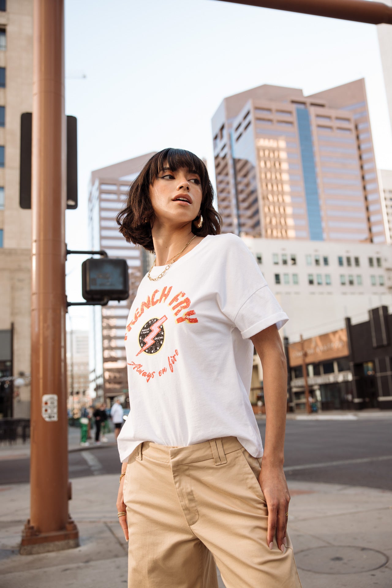 

Camiseta estampada Mujer Tomia French Fry white | Freeman T. Porter
