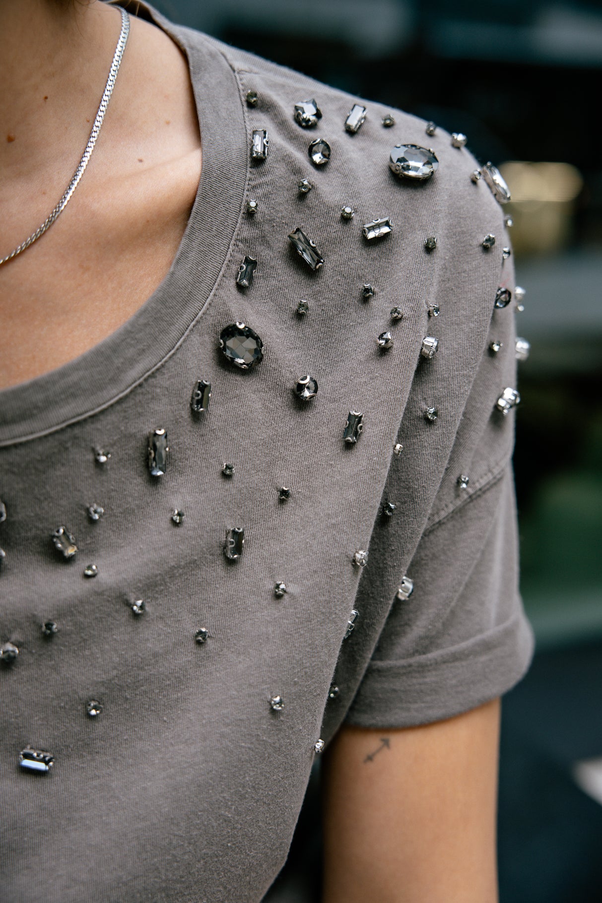 

T-shirt diamants Femme Tomia Grunge steeple grey | Freeman T. Porter