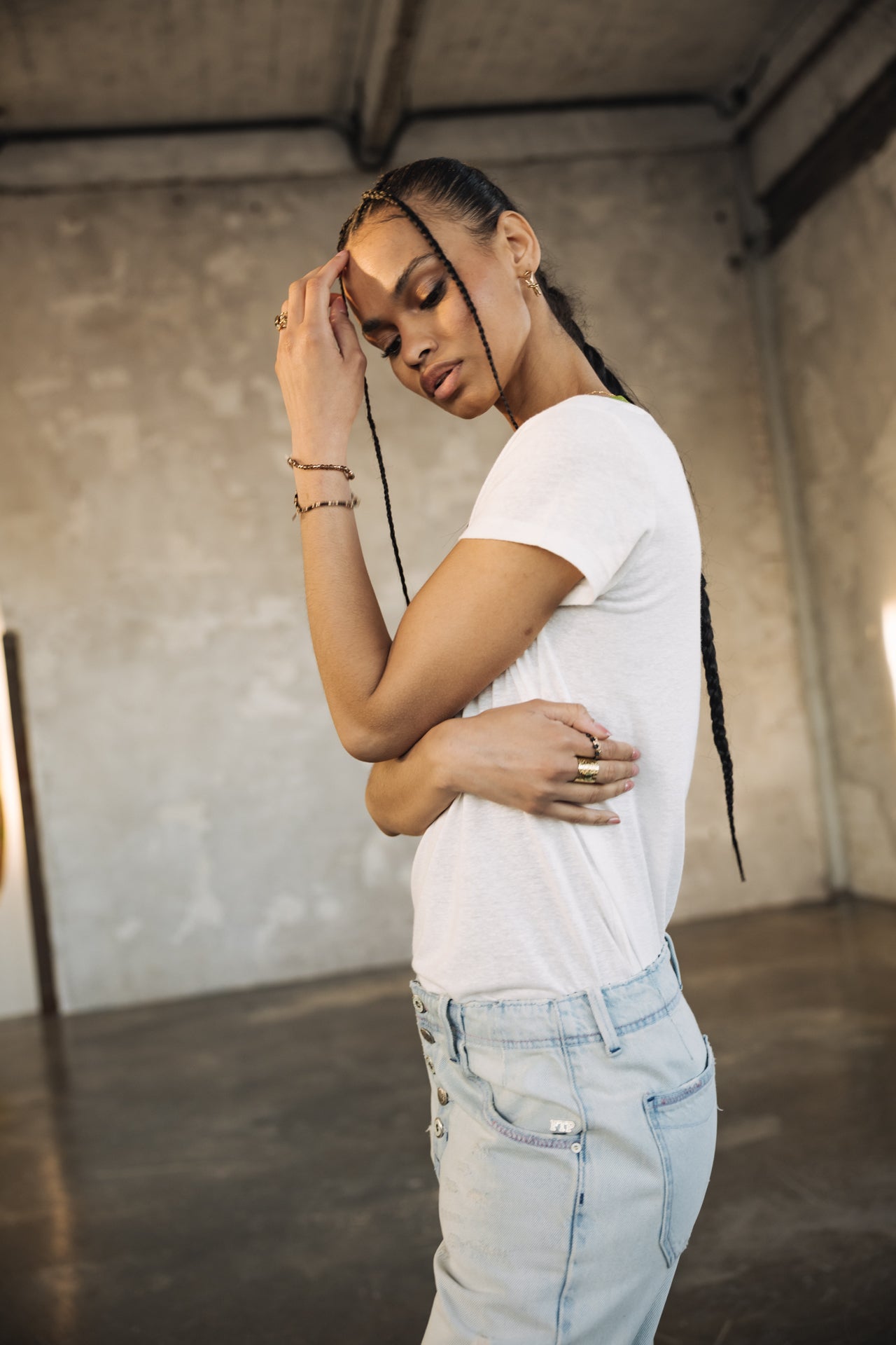 

Camiseta con cuello de pico Mujer Taile Ribbon sage | Freeman T. Porter