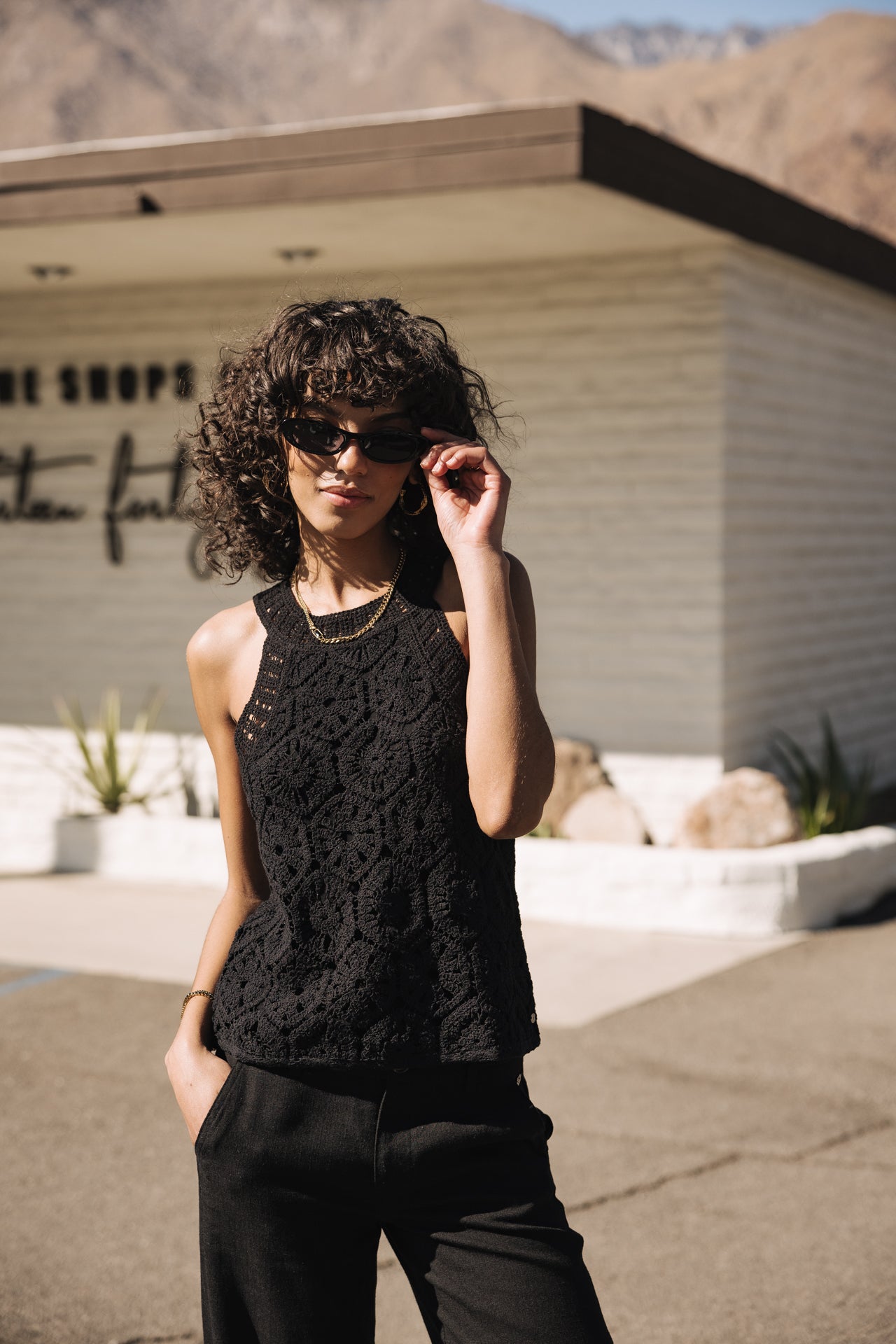 

Débardeur Femme Donia Crochet black | Freeman T. Porter