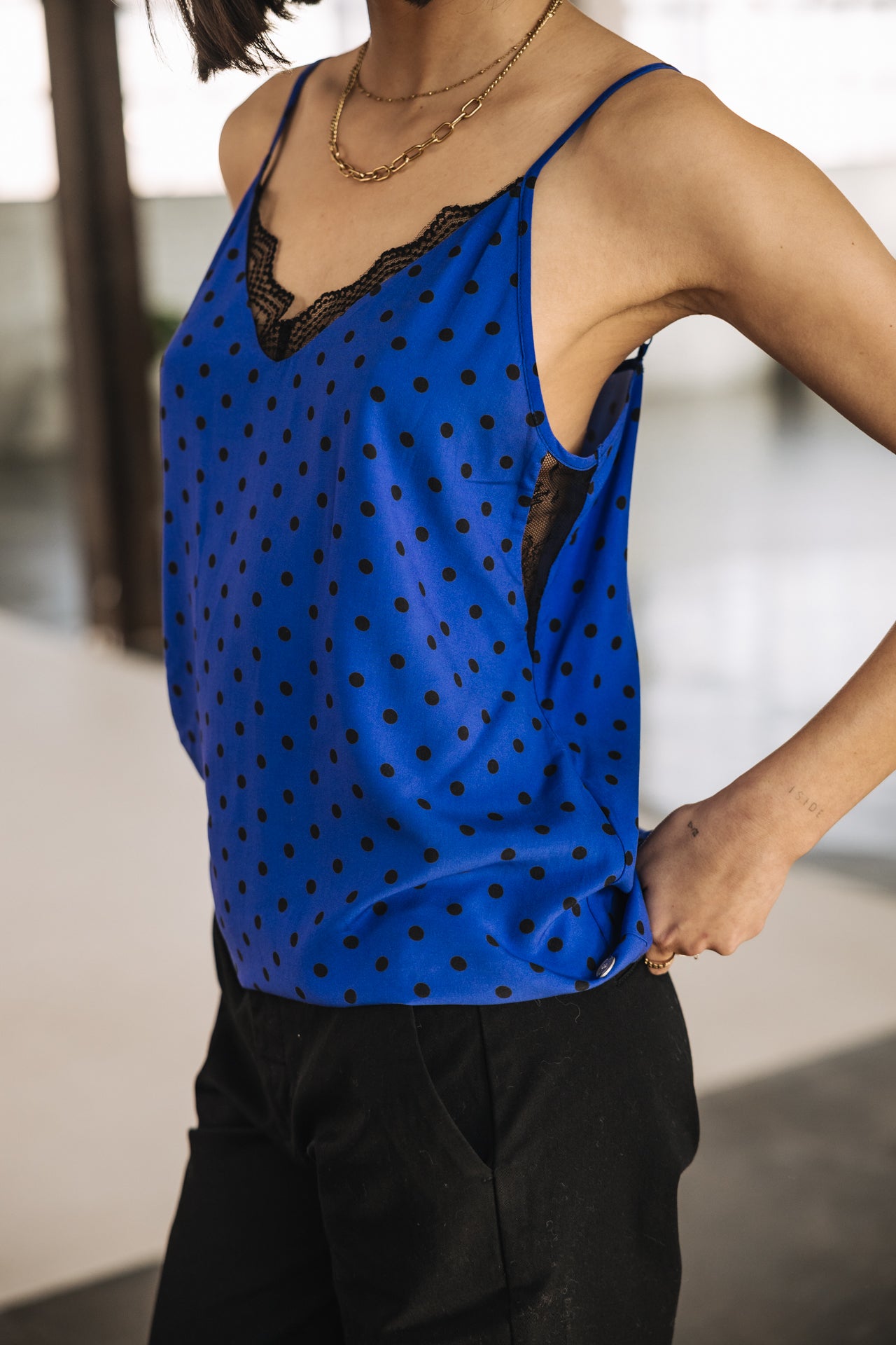
              

Top nuisette Femme Seliane Dots dazzling blue | Freeman T. Porter
            
