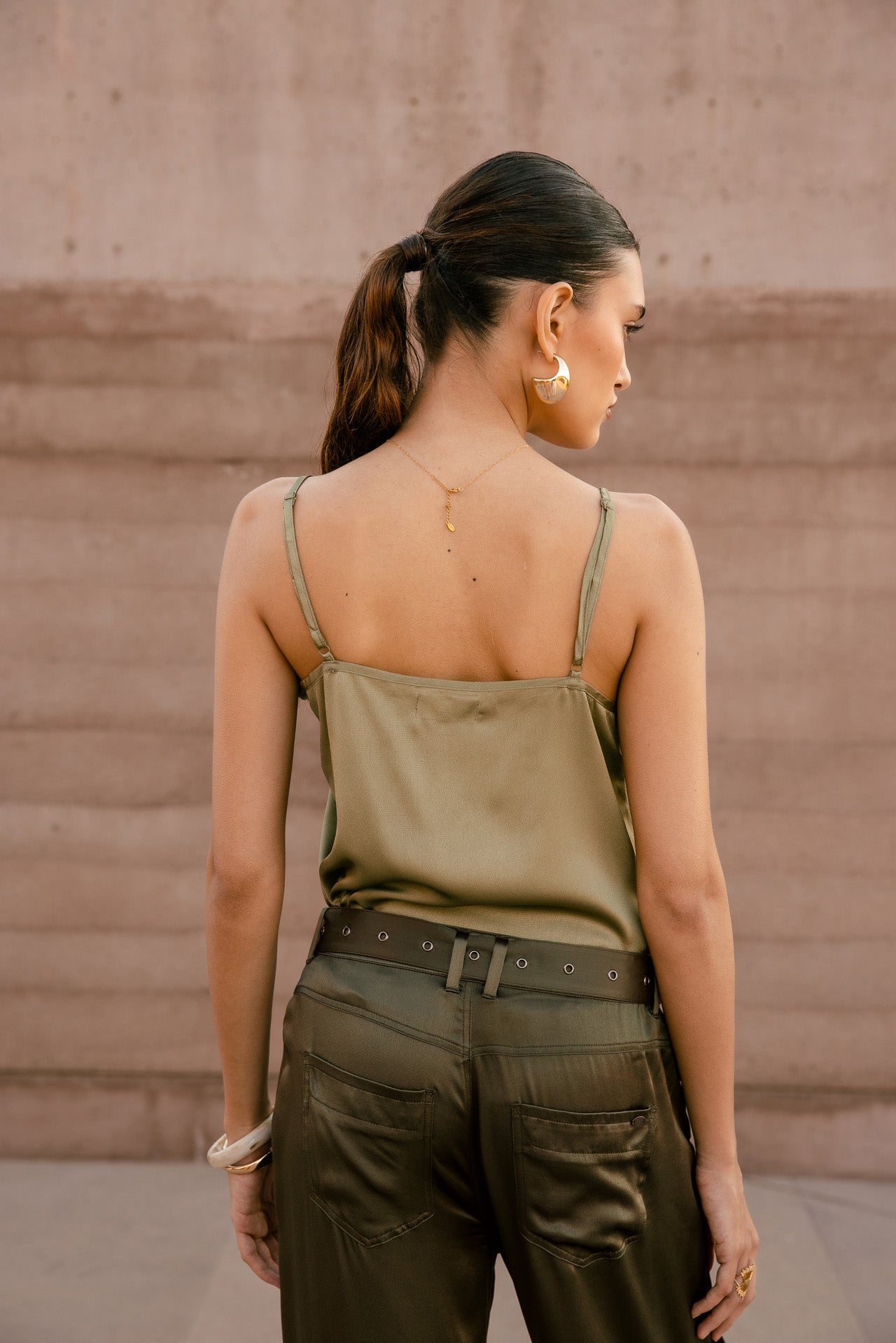 

Top nuisette Femme Seliane Plain deep lichen green | Freeman T. Porter