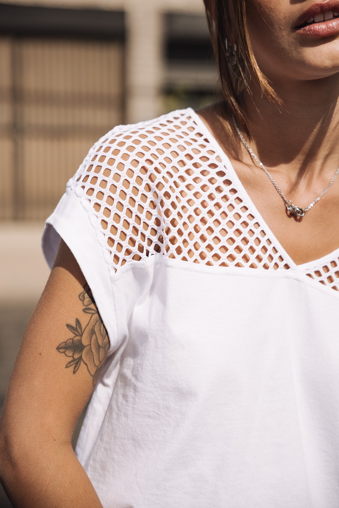 

V-neck T-shirt Woman Thomsen white | Freeman T. Porter