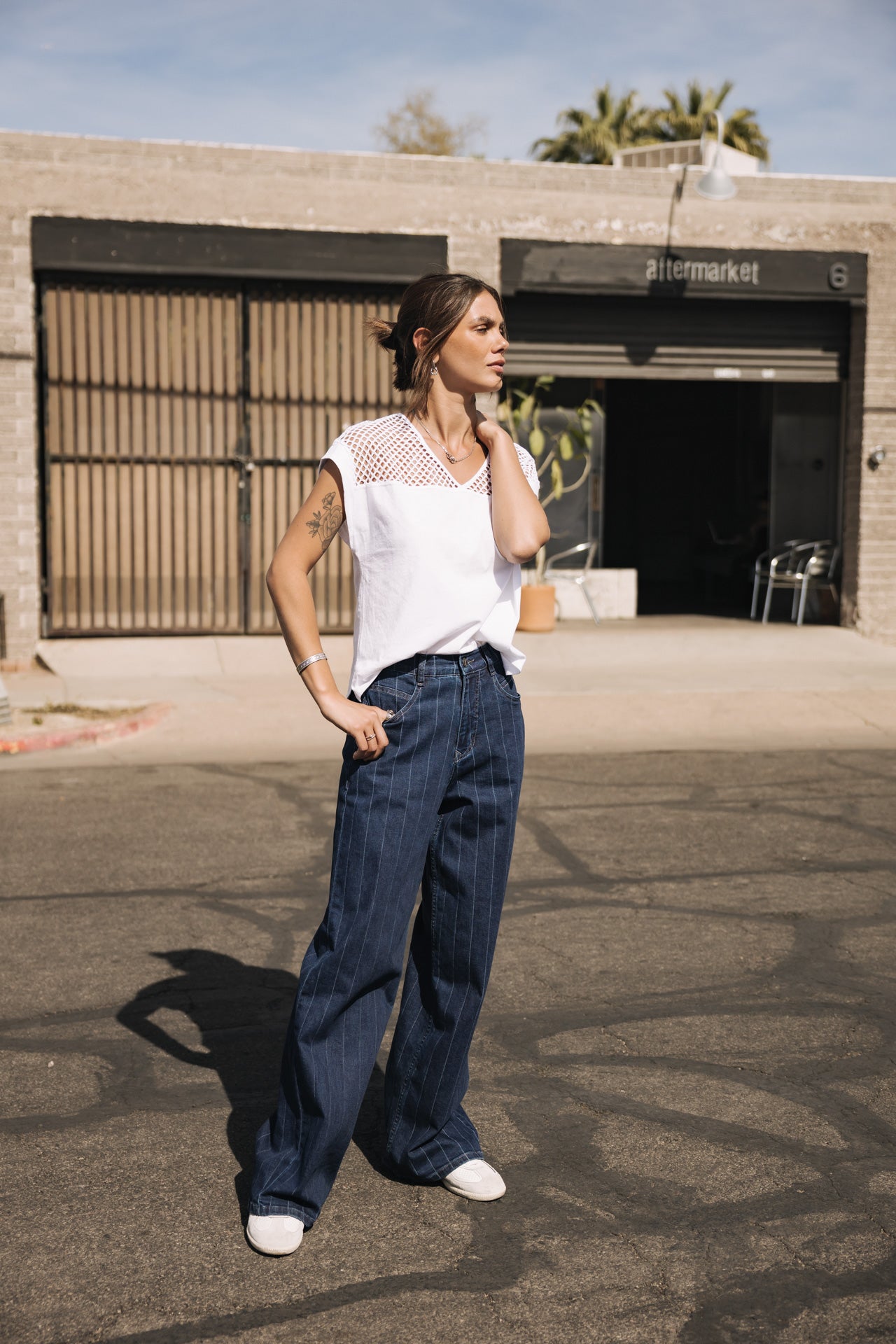 

V-neck T-shirt Woman Thomsen white | Freeman T. Porter