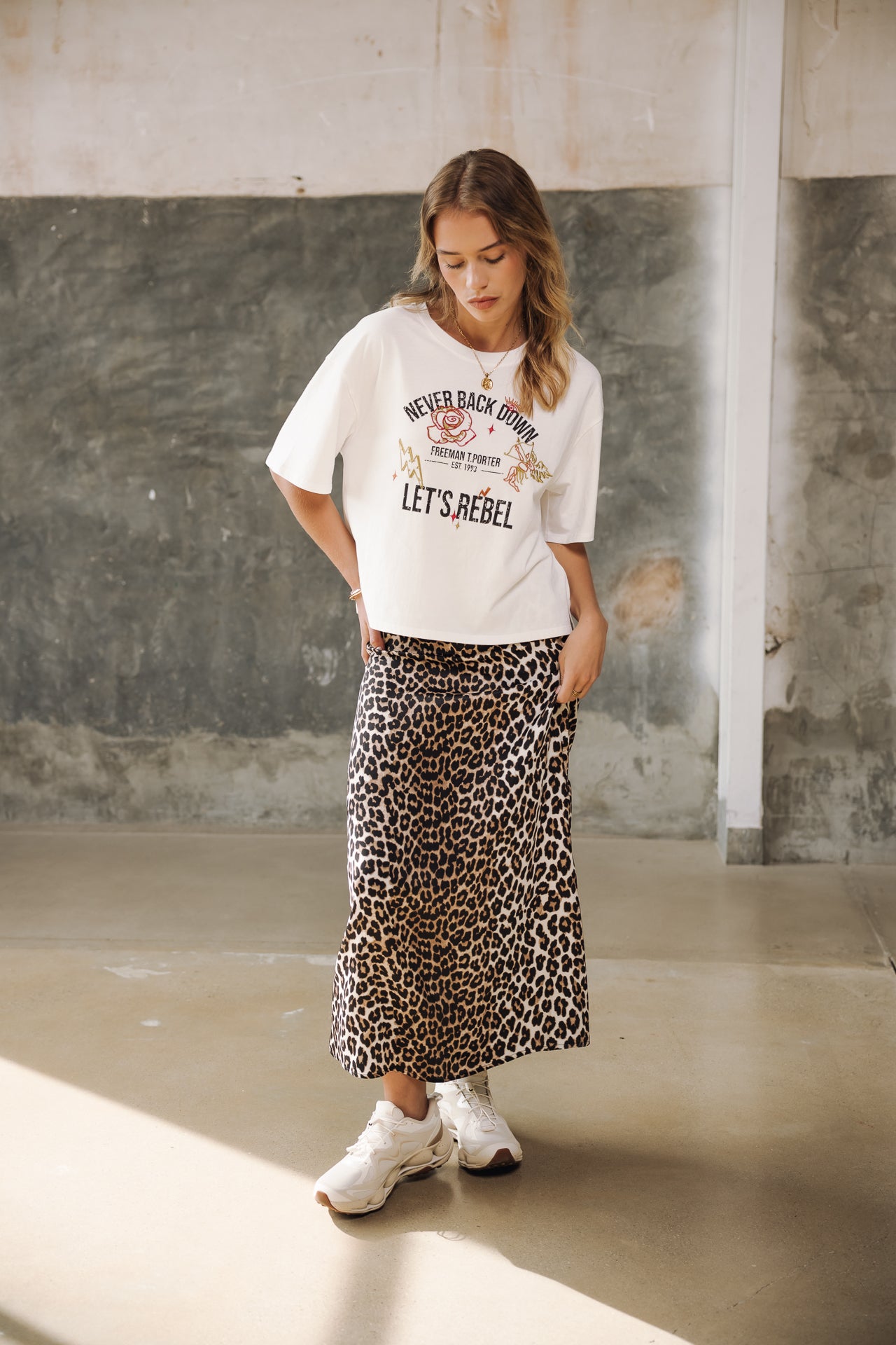 

T-shirt imprimé Femme Trade Rebel off white | Freeman T. Porter